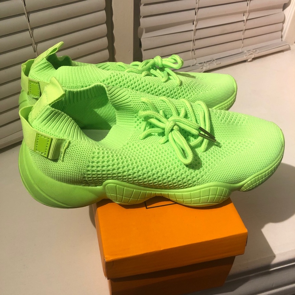 Neon Volt Green Sock Shoe